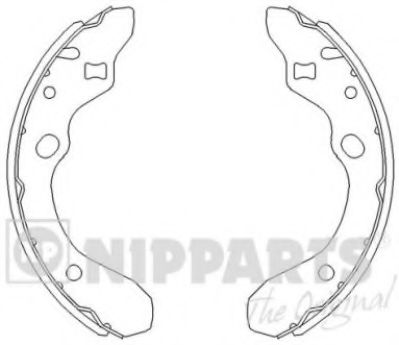 NIPPARTS J3503036 Тормозные колодоки для MAZDA 323 F V (Мазда 323 ф5) NIPPARTS J3503036 Тормозные колодоки для MAZDA 323 F V (Мазда 323 ф5)