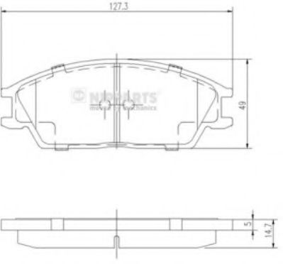 NIPPARTS J3604020 Тормозные колодки для HONDA ACCORD II (Хонда Аccорд 2) NIPPARTS J3604020 Тормозные колодки для HONDA ACCORD II (Хонда Аccорд 2)