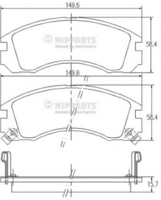 NIPPARTS J3605031 Тормозные колодки для MITSUBISHI CHALLENGER (Митсубиши/митсубиси Чаллэнгэр) NIPPARTS J3605031 Тормозные колодки для MITSUBISHI CHALLENGER (Митсубиши/митсубиси Чаллэнгэр)