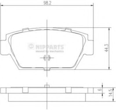 NIPPARTS J3615000 Тормозные колодки для MITSUBISHI ETERNA IV (Митсубиши/митсубиси Этэрна иv) NIPPARTS J3615000 Тормозные колодки для MITSUBISHI ETERNA IV (Митсубиши/митсубиси Этэрна иv)