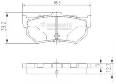 NIPPARTS J3618000 Тормозные колодки для HONDA ACCORD II (Хонда Аccорд 2) NIPPARTS J3618000 Тормозные колодки для HONDA ACCORD II (Хонда Аccорд 2)