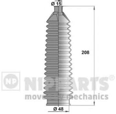 NIPPARTS J2840501 Комплект пылника, рулевое управление для HYUNDAI EXCEL (Хендай Эxcэл) NIPPARTS J2840501 Комплект пылника, рулевое управление для HYUNDAI EXCEL (Хендай Эxcэл)