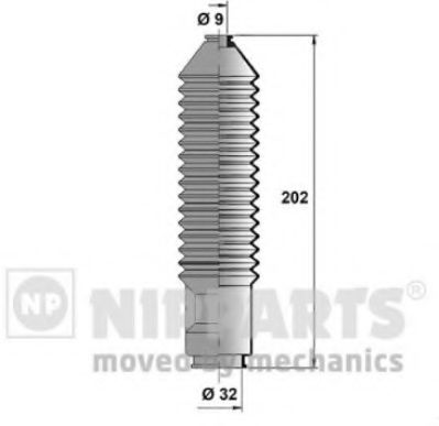 NIPPARTS J2841004 Комплект пылника, рулевое управление для NISSAN (Ниссан) NIPPARTS J2841004 Комплект пылника, рулевое управление для NISSAN (Ниссан)