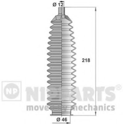 NIPPARTS J2841016 Комплект пылника, рулевое управление для NISSAN (Ниссан) NIPPARTS J2841016 Комплект пылника, рулевое управление для NISSAN (Ниссан)