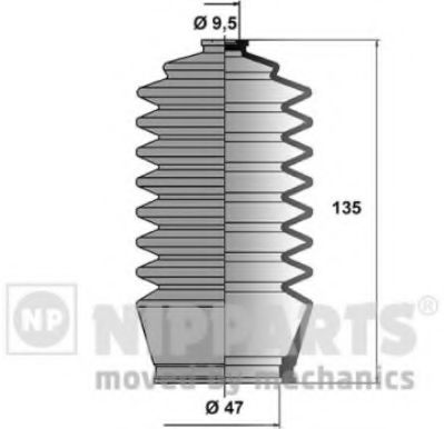 NIPPARTS J2842002 Комплект пылника, рулевое управление для TOYOTA COROLLA SPRINTER (Тойота/тоета Cоролла спринтэр) NIPPARTS J2842002 Комплект пылника, рулевое управление для TOYOTA COROLLA SPRINTER (Тойота/тоета Cоролла спринтэр)