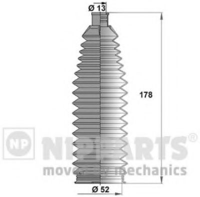 NIPPARTS J2842027 Комплект пылника, рулевое управление для TOYOTA ECHO VERSO (Тойота/тоета Эчо vэрсо) NIPPARTS J2842027 Комплект пылника, рулевое управление для TOYOTA ECHO VERSO (Тойота/тоета Эчо vэрсо)