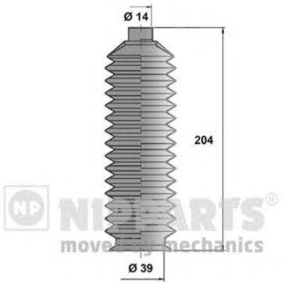 NIPPARTS J2843000 Комплект пылника, рулевое управление для MAZDA 626 II (Мазда 626 2) NIPPARTS J2843000 Комплект пылника, рулевое управление для MAZDA 626 II (Мазда 626 2)