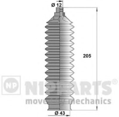 NIPPARTS J2843008 Комплект пылника, рулевое управление для MAZDA BONGO (Мазда Бонго) NIPPARTS J2843008 Комплект пылника, рулевое управление для MAZDA BONGO (Мазда Бонго)