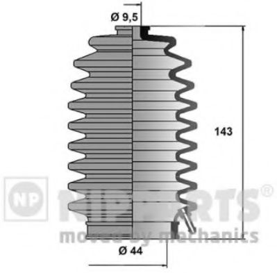 NIPPARTS J2844002 Комплект пылника, рулевое управление для HONDA SHUTTLE (Хонда Шуттлэ) NIPPARTS J2844002 Комплект пылника, рулевое управление для HONDA SHUTTLE (Хонда Шуттлэ)