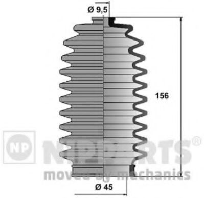NIPPARTS J2844004 Комплект пылника, рулевое управление для HONDA LEGEND III (Хонда Лэгэнд 3) NIPPARTS J2844004 Комплект пылника, рулевое управление для HONDA LEGEND III (Хонда Лэгэнд 3)