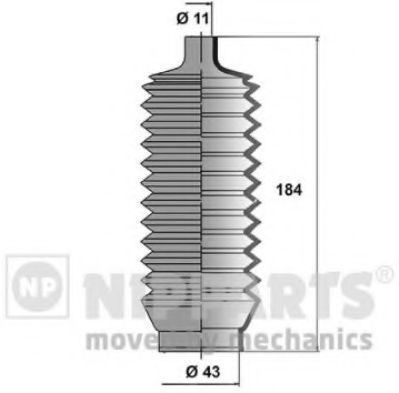 NIPPARTS J2845000 Комплект пылника, рулевое управление для MITSUBISHI TREDIA (Митсубиши/митсубиси Трэдиа) NIPPARTS J2845000 Комплект пылника, рулевое управление для MITSUBISHI TREDIA (Митсубиши/митсубиси Трэдиа)