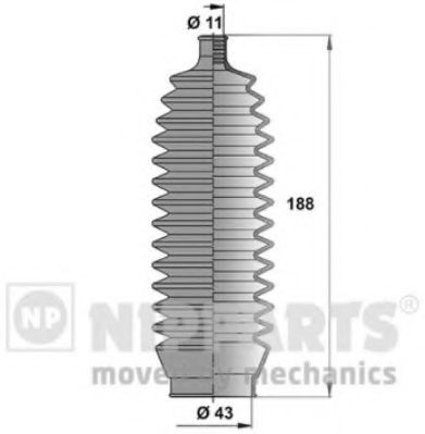 NIPPARTS J2847010 Комплект пылника, рулевое управление для SUBARU LEGACY IV (Субару Легаси 4) NIPPARTS J2847010 Комплект пылника, рулевое управление для SUBARU LEGACY IV (Субару Легаси 4)