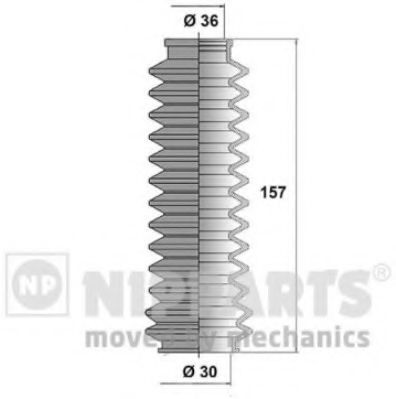 NIPPARTS J2851002 Комплект пылника, рулевое управление для NISSAN (Ниссан) NIPPARTS J2851002 Комплект пылника, рулевое управление для NISSAN (Ниссан)
