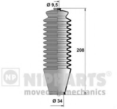 NIPPARTS J2852004 Комплект пылника, рулевое управление для TOYOTA COROLLA FX (Тойота/тоета Cоролла инфинити фх) NIPPARTS J2852004 Комплект пылника, рулевое управление для TOYOTA COROLLA FX (Тойота/тоета Cоролла инфинити фх)
