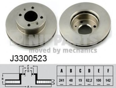 NIPPARTS J3300523 Тормозной диск для HYUNDAI GETZ PRIME (Хендай Гэтз примэ) NIPPARTS J3300523 Тормозной диск для HYUNDAI GETZ PRIME (Хендай Гэтз примэ)