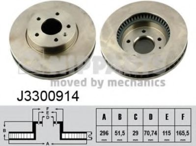 NIPPARTS J3300914 Тормозной диск для CHEVROLET CAPTIVA (Шевроле Каптива) NIPPARTS J3300914 Тормозной диск для CHEVROLET CAPTIVA (Шевроле Каптива)
