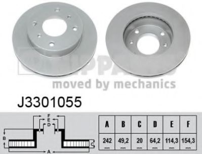 NIPPARTS J3301055 Тормозной диск для NISSAN PRIMERA (Ниссан Примера) NIPPARTS J3301055 Тормозной диск для NISSAN PRIMERA (Ниссан Примера)