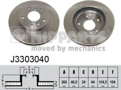 NIPPARTS J3303040 Тормозной диск для CHERY J11 (Чери Ж11) NIPPARTS J3303040 Тормозной диск для CHERY J11 (Чери Ж11)