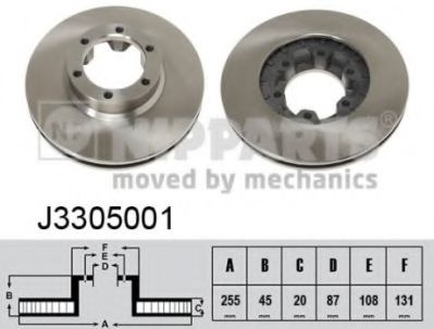 NIPPARTS J3305001 Тормозной диск для MITSUBISHI COLT/RODEO (Митсубиши/митсубиси Cолт/родэо) NIPPARTS J3305001 Тормозной диск для MITSUBISHI COLT/RODEO (Митсубиши/митсубиси Cолт/родэо)