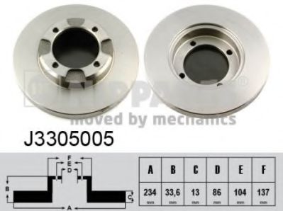 NIPPARTS J3305005 Тормозной диск для MITSUBISHI MIRAGE III (Митсубиши/митсубиси Мирагэ 3) NIPPARTS J3305005 Тормозной диск для MITSUBISHI MIRAGE III (Митсубиши/митсубиси Мирагэ 3)