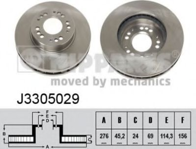 NIPPARTS J3305029 Тормозной диск для MITSUBISHI SIGMA (Митсубиши/митсубиси Сигма) NIPPARTS J3305029 Тормозной диск для MITSUBISHI SIGMA (Митсубиши/митсубиси Сигма)