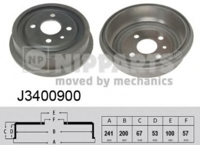 NIPPARTS J3400900 Тормозной барабан для CHEVROLET ESTATE (Шевроле Эстатэ) NIPPARTS J3400900 Тормозной барабан для CHEVROLET ESTATE (Шевроле Эстатэ)