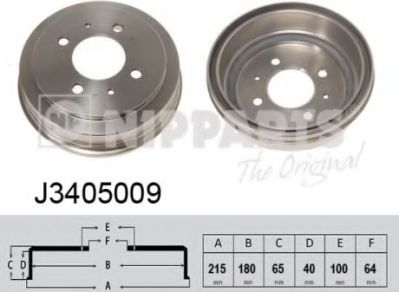 NIPPARTS J3405009 Тормозной барабан для MITSUBISHI MIRAGE (Митсубиши/митсубиси Мирагэ) NIPPARTS J3405009 Тормозной барабан для MITSUBISHI MIRAGE (Митсубиши/митсубиси Мирагэ)