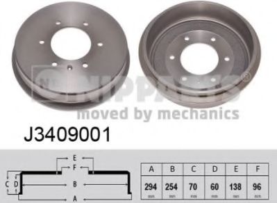 NIPPARTS J3409001 Тормозной барабан для ISUZU TROOPER (Исузу Троопэр) NIPPARTS J3409001 Тормозной барабан для ISUZU TROOPER (Исузу Троопэр)