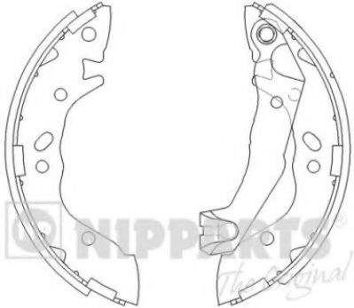 NIPPARTS J3500509 Тормозные колодоки для HYUNDAI EXCEL (Хендай Эxcэл) NIPPARTS J3500509 Тормозные колодоки для HYUNDAI EXCEL (Хендай Эxcэл)