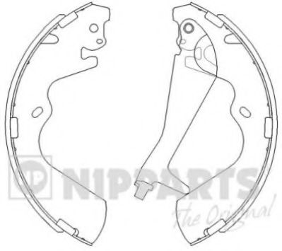 NIPPARTS J3500515 Тормозные колодоки для HYUNDAI H-1 / GRAND STAREX (Хендай Н1 / гранд старэx) NIPPARTS J3500515 Тормозные колодоки для HYUNDAI H-1 / GRAND STAREX (Хендай Н1 / гранд старэx)