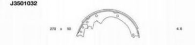 NIPPARTS J3501032 Тормозные колодоки для NISSAN ATLAS (Ниссан Атлас) NIPPARTS J3501032 Тормозные колодоки для NISSAN ATLAS (Ниссан Атлас)