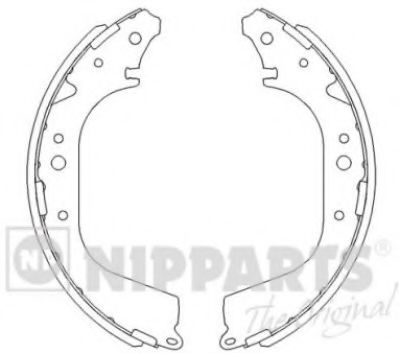 NIPPARTS J3501040 Тормозные колодоки для TOYOTA LAND CRUISER 90 (Тойота/тоета Ленд крузер 90) NIPPARTS J3501040 Тормозные колодоки для TOYOTA LAND CRUISER 90 (Тойота/тоета Ленд крузер 90)