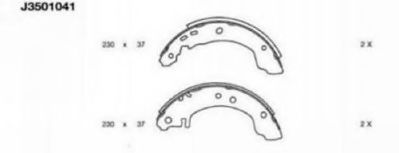 NIPPARTS J3501041 Тормозные колодоки для NISSAN PRIMERA (Ниссан Примера) NIPPARTS J3501041 Тормозные колодоки для NISSAN PRIMERA (Ниссан Примера)