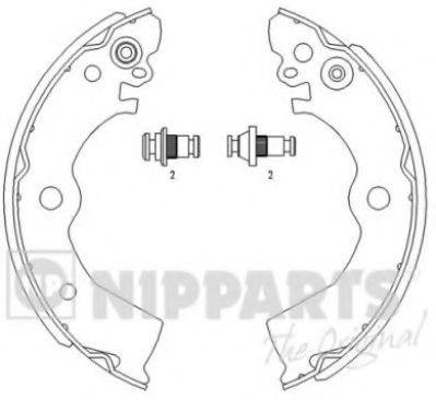 NIPPARTS J3501042 Тормозные колодоки для NISSAN 100 NX (Ниссан 100 нx) NIPPARTS J3501042 Тормозные колодоки для NISSAN 100 NX (Ниссан 100 нx)