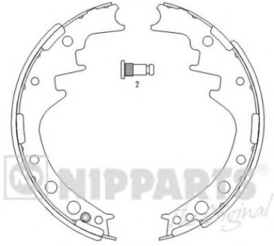 NIPPARTS J3502033 Тормозные колодоки для TOYOTA HILUX II (Тойота/тоета Хилуx 2) NIPPARTS J3502033 Тормозные колодоки для TOYOTA HILUX II (Тойота/тоета Хилуx 2)