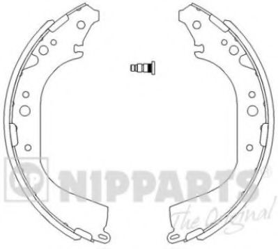 NIPPARTS J3502039 Тормозные колодоки для TOYOTA LAND CRUISER 90 (Тойота/тоета Ленд крузер 90) NIPPARTS J3502039 Тормозные колодоки для TOYOTA LAND CRUISER 90 (Тойота/тоета Ленд крузер 90)