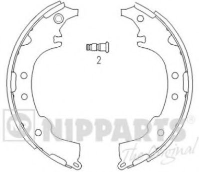 NIPPARTS J3502068 Тормозные колодоки для TOYOTA IPSUM (Тойота/тоета Ипсум) NIPPARTS J3502068 Тормозные колодоки для TOYOTA IPSUM (Тойота/тоета Ипсум)