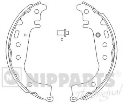 NIPPARTS J3502071 Тормозные колодоки для TOYOTA PRIUS (Тойота/тоета Приус) NIPPARTS J3502071 Тормозные колодоки для TOYOTA PRIUS (Тойота/тоета Приус)