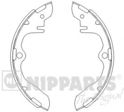 NIPPARTS J3503013 Тормозные колодоки для KIA CERES (Киа Cэрэс) NIPPARTS J3503013 Тормозные колодоки для KIA CERES (Киа Cэрэс)