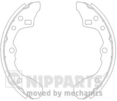 NIPPARTS J3503027 Тормозные колодоки для MAZDA GLC II (Мазда Глc 2) NIPPARTS J3503027 Тормозные колодоки для MAZDA GLC II (Мазда Глc 2)