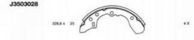 NIPPARTS J3503028 Тормозные колодоки для MAZDA (Мазда) NIPPARTS J3503028 Тормозные колодоки для MAZDA (Мазда)