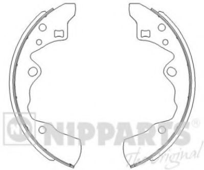 NIPPARTS J3503029 Тормозные колодоки для MAZDA 626 III (Мазда 626 3) NIPPARTS J3503029 Тормозные колодоки для MAZDA 626 III (Мазда 626 3)