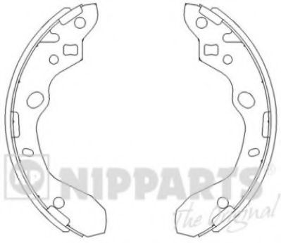 NIPPARTS J3503037 Тормозные колодоки для MAZDA ETUDE VI (Мазда Этудэ vи)