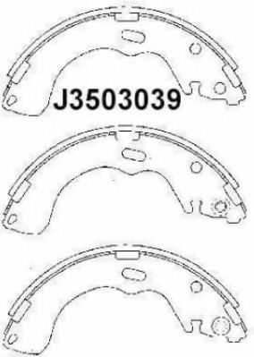NIPPARTS J3503039 Тормозные колодоки для MAZDA (Мазда) NIPPARTS J3503039 Тормозные колодоки для MAZDA (Мазда)