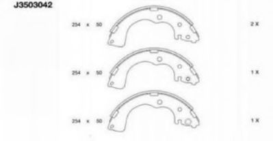 NIPPARTS J3503042 Тормозные колодоки для MAZDA MPV II (Мазда Мпв 2) NIPPARTS J3503042 Тормозные колодоки для MAZDA MPV II (Мазда Мпв 2)