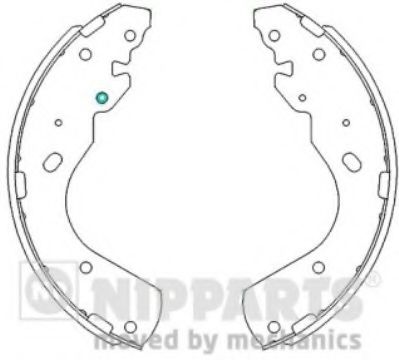 NIPPARTS J3503051 Тормозные колодоки для MAZDA PROCEED (Мазда Просид) NIPPARTS J3503051 Тормозные колодоки для MAZDA PROCEED (Мазда Просид)