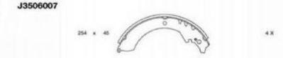 NIPPARTS J3506007 Тормозные колодоки для DAIHATSU WILDCAT/ROCKY (Дайхатсу Вилдcат/роcкъ) NIPPARTS J3506007 Тормозные колодоки для DAIHATSU WILDCAT/ROCKY (Дайхатсу Вилдcат/роcкъ)