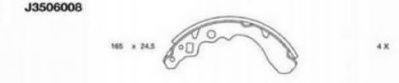 NIPPARTS J3506008 Тормозные колодоки для DAIHATSU DOMINO II (Дайхатсу Домино 2) NIPPARTS J3506008 Тормозные колодоки для DAIHATSU DOMINO II (Дайхатсу Домино 2)