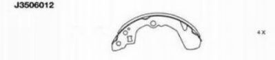 NIPPARTS J3506012 Тормозные колодоки для SUZUKI LIANA (Сузуки Лиана)