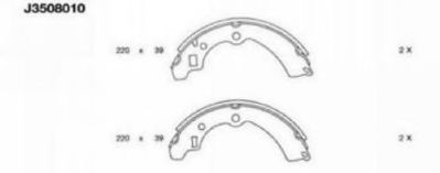 NIPPARTS J3508010 Тормозные колодоки для SUZUKI JIMNY (Сузуки Жимнъ) NIPPARTS J3508010 Тормозные колодоки для SUZUKI JIMNY (Сузуки Жимнъ)
